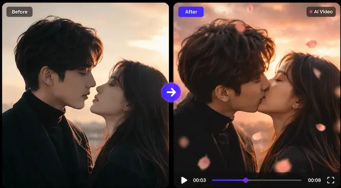 AI キス